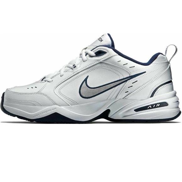 Nike Other - Men Nike Air Monarch White and Navy running shoes size 11 .New with box .R14